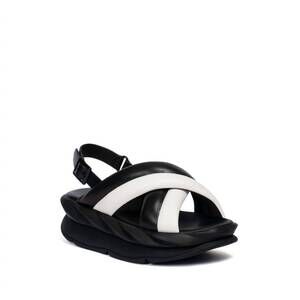 NEW 4CCCCEES women's mellow mela cross-strap sandal in zebra